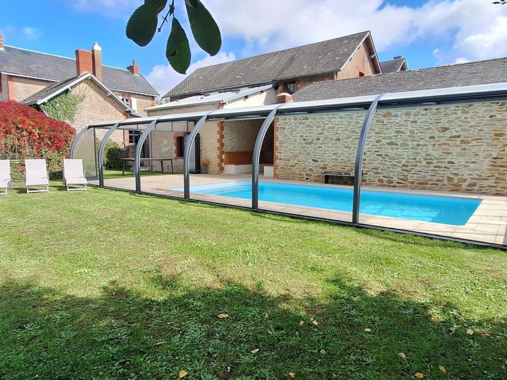 Gite Familial Avec Piscine Chauffee A Lege - Fr-1-306-1296 Eksteriør billede